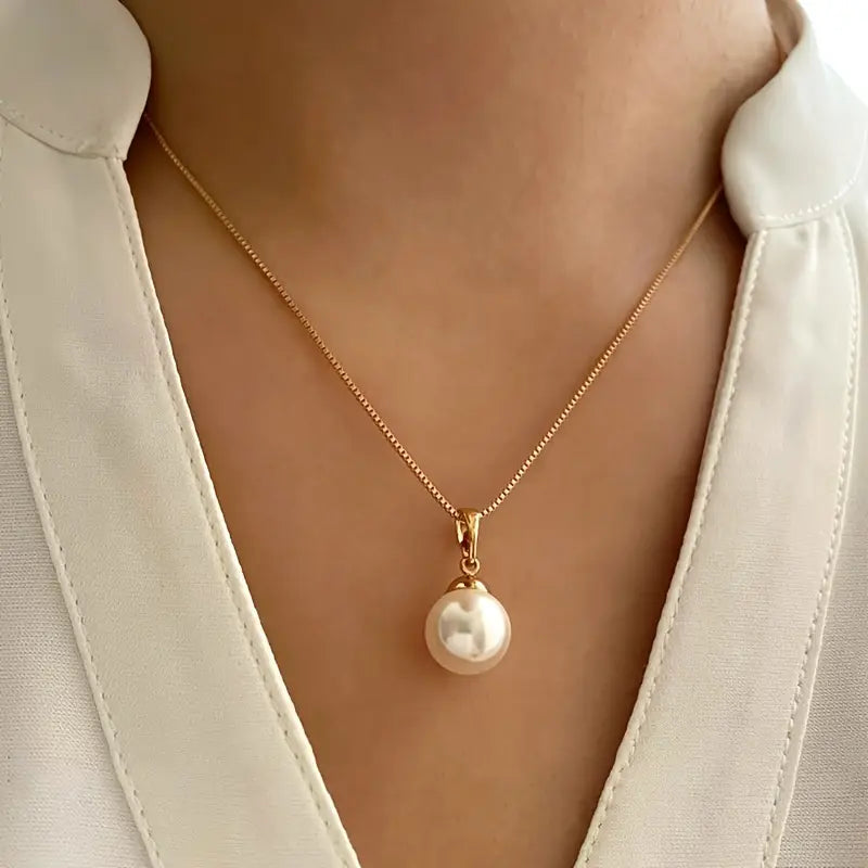 Chic Guldgrace Pearl Jewelry Set