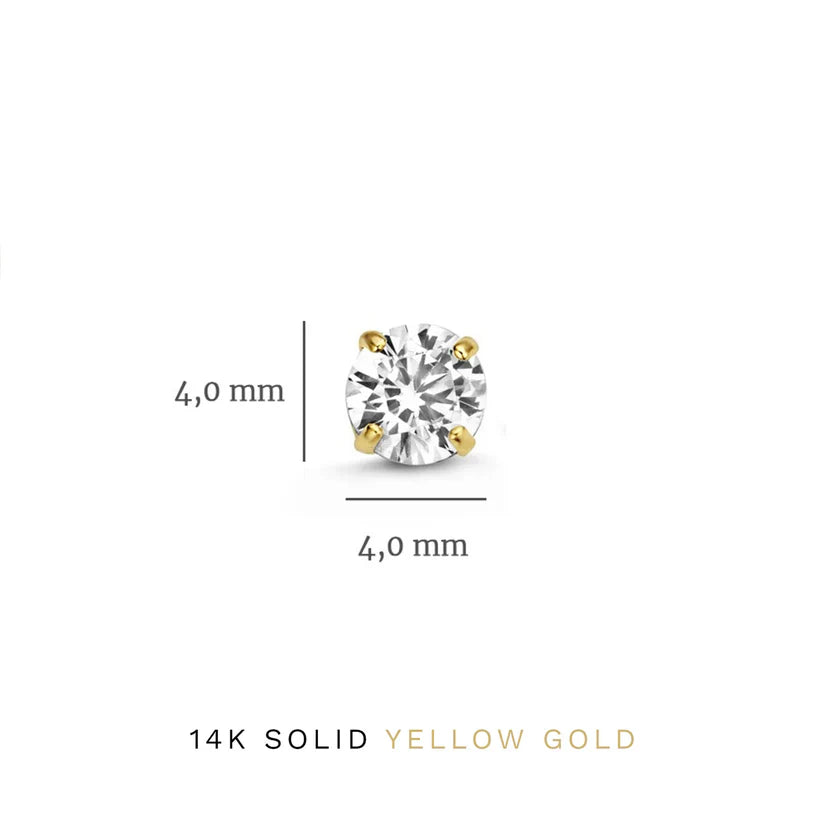 Chic Dara Brillane Gold Stone Earring Set